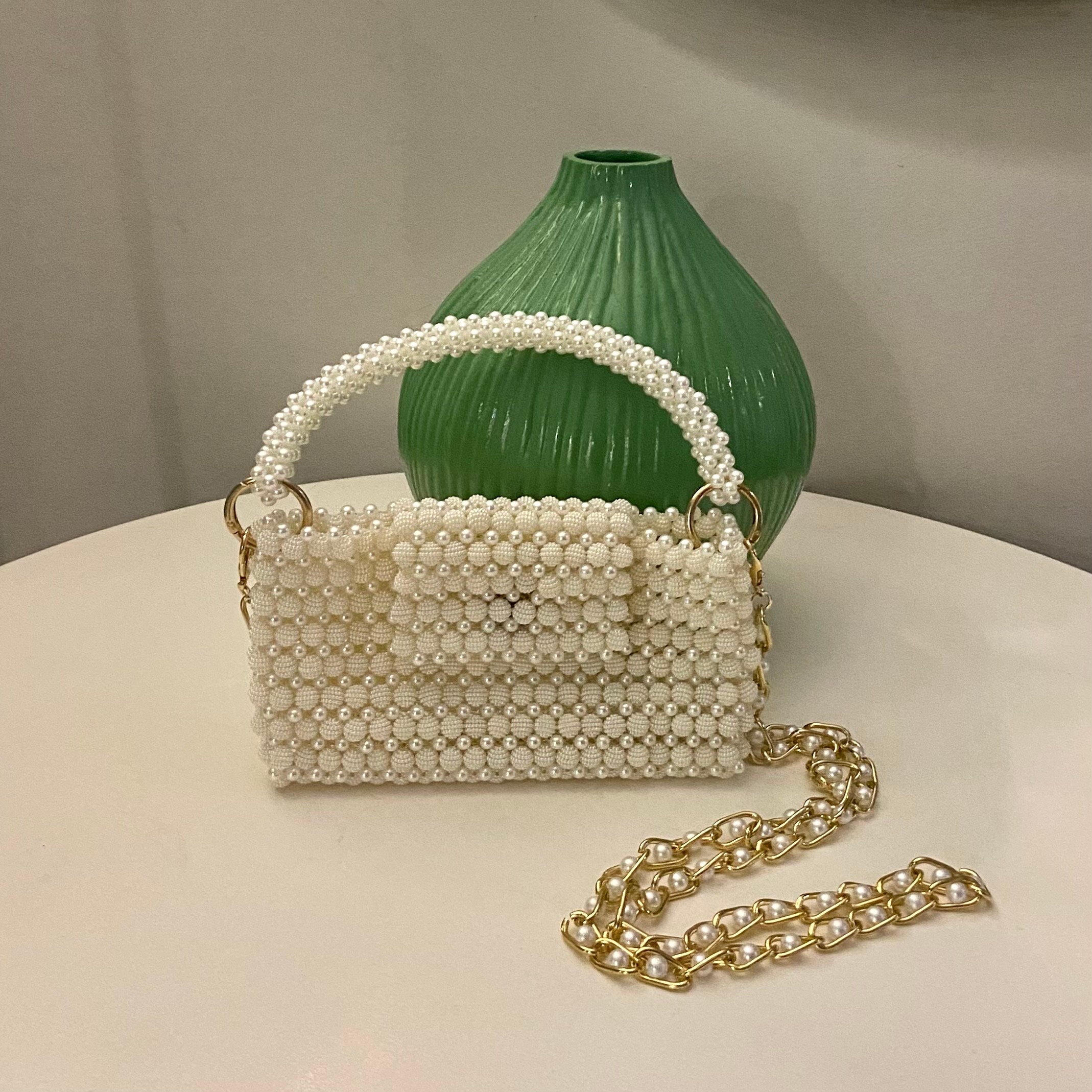 Bag Chain Extender, Pearl Bag Chain Extender, Pearl Bag Strap,bag