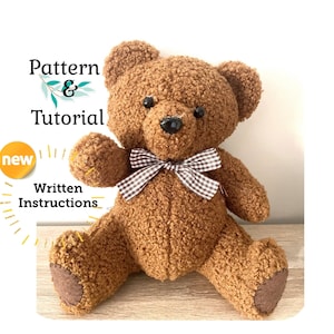 Memory Bear Pattern, Complete Instructions, PDF Format, Instant Download,  Keepsake Bear Pattern, Made From Childrens Clothes With Poem 