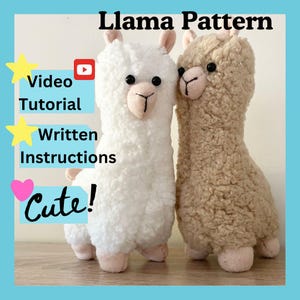 Llama (Alpaca)  DIY Pattern, Written Instructions & Online Tutorial
