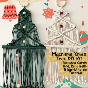 Macrame Christmas Trees DIY Kits with Step-by-step Instructions