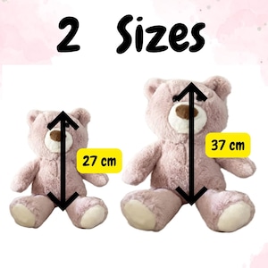Teddy Bear Sewing Pattern PDF | DIY Plush Bear Pattern | Stuffed Animal Tutorial | 2 Sizes Teddy Bear | Beginner Friendly image 3