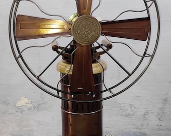 Antique Steam Operated Fan fully working Fan Decorative Museum Fan 26"