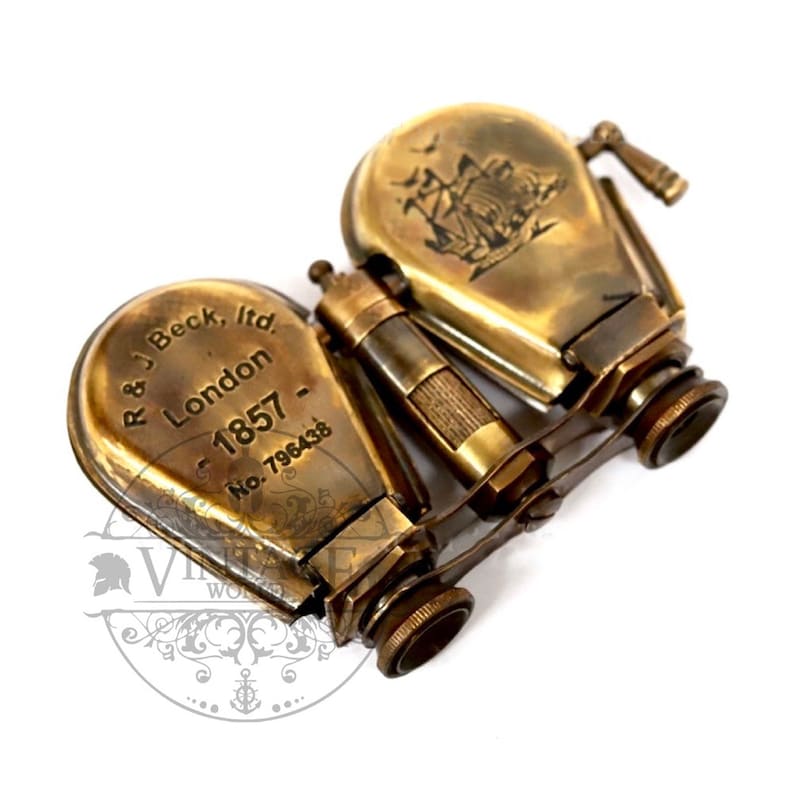 R & J Beck Folding Binocular opera Glasses Fully Functional Etsy