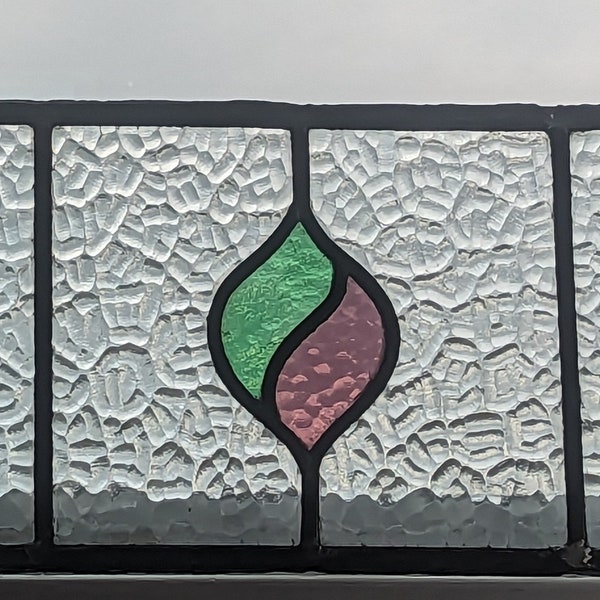 Stained Glass Panel Vintage Etsy