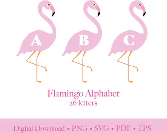 Flamingo SVG,Flamingo SVG cut file,Flamingo PNG,Flamingo svg for Cricut, Flamingo Monogram Svg, png, svg, pdf, eps