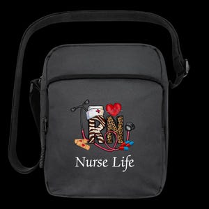 NicholesGifts2 レディース RN ナース ライフ アップライト クロスボディバッグ
