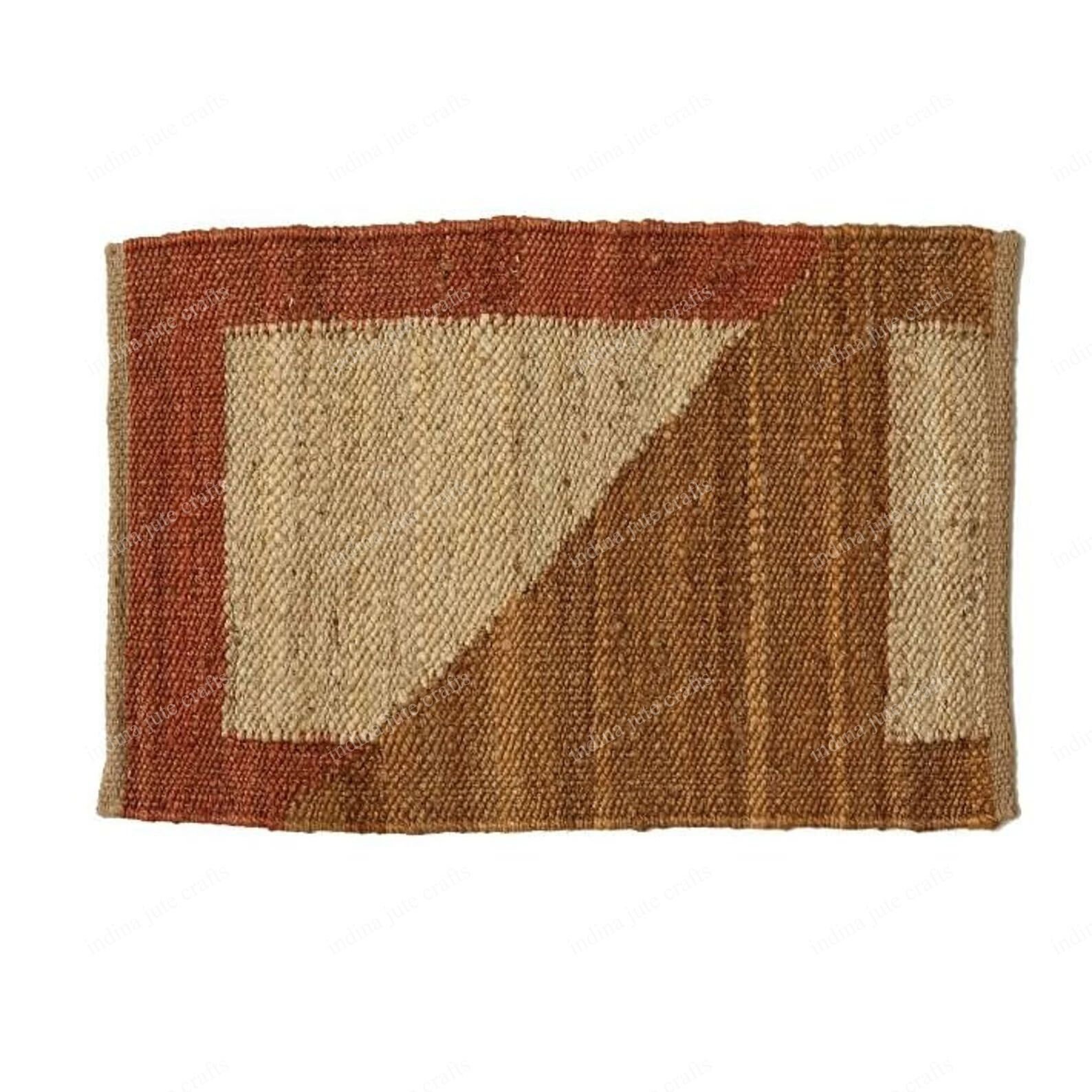 Natural Fiber Jute Rug , Mehroon Jute Rug, Natural Jute Rug, Stair Rug