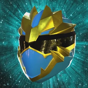 No.1 Sentai Gozyuger Blue GozyuLeon Helmet 3D Model