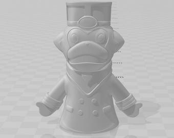 Ressha Sentai ToQger Ticketkun Finger Puppet 3d model