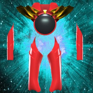 No1 Sentai Gozyuger Armor Pepakura (Low Poly) Files