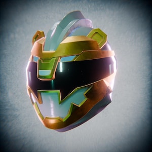 No.1 Sentai Gozyuger White GozyuPolar Helmet 3D Model