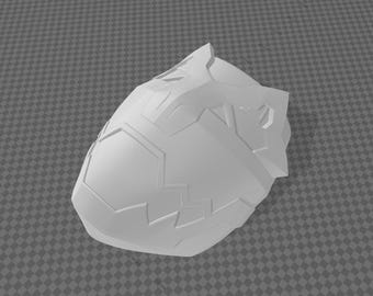 DIY 3D Printed No1 Sentai Gozyuger GozyuTyranno Yellow Helmet