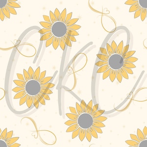 Gold Floral Autism Awareness/ Autism Acceptance Seamless Files