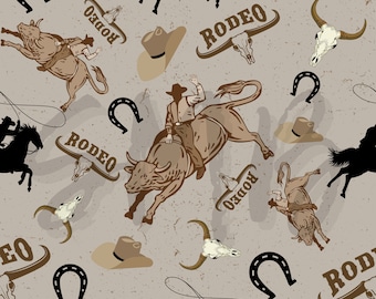 Western Riding Patterns Patterns For Riders Western Seamless File, Watercolor Cowboy Rodeo Horse Rider, Saddle ...