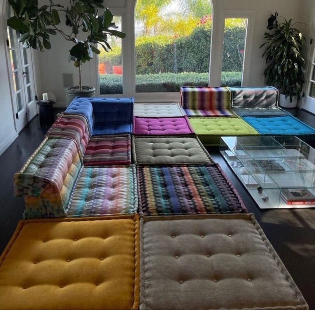 Bohemian Design,ethnic Sofa,modern Sofa,mah Jong Sofa,handstitched