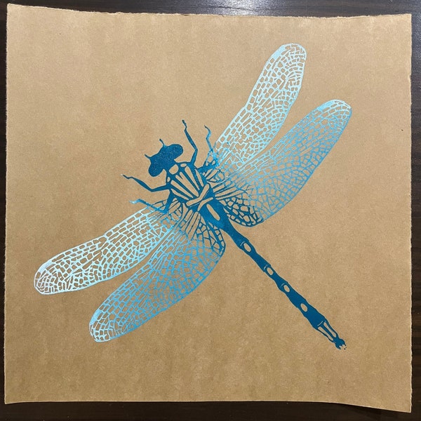 Impression Dragonfly Lino