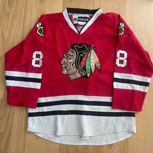 Chicago Blackhawks Reebok Röd NHL Hockeytröja #88 Patrick Kane Style Herr Storlek 48