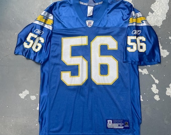 Vintage San Diego Chargers-jersey #56 blauw NFL Reebok Medium