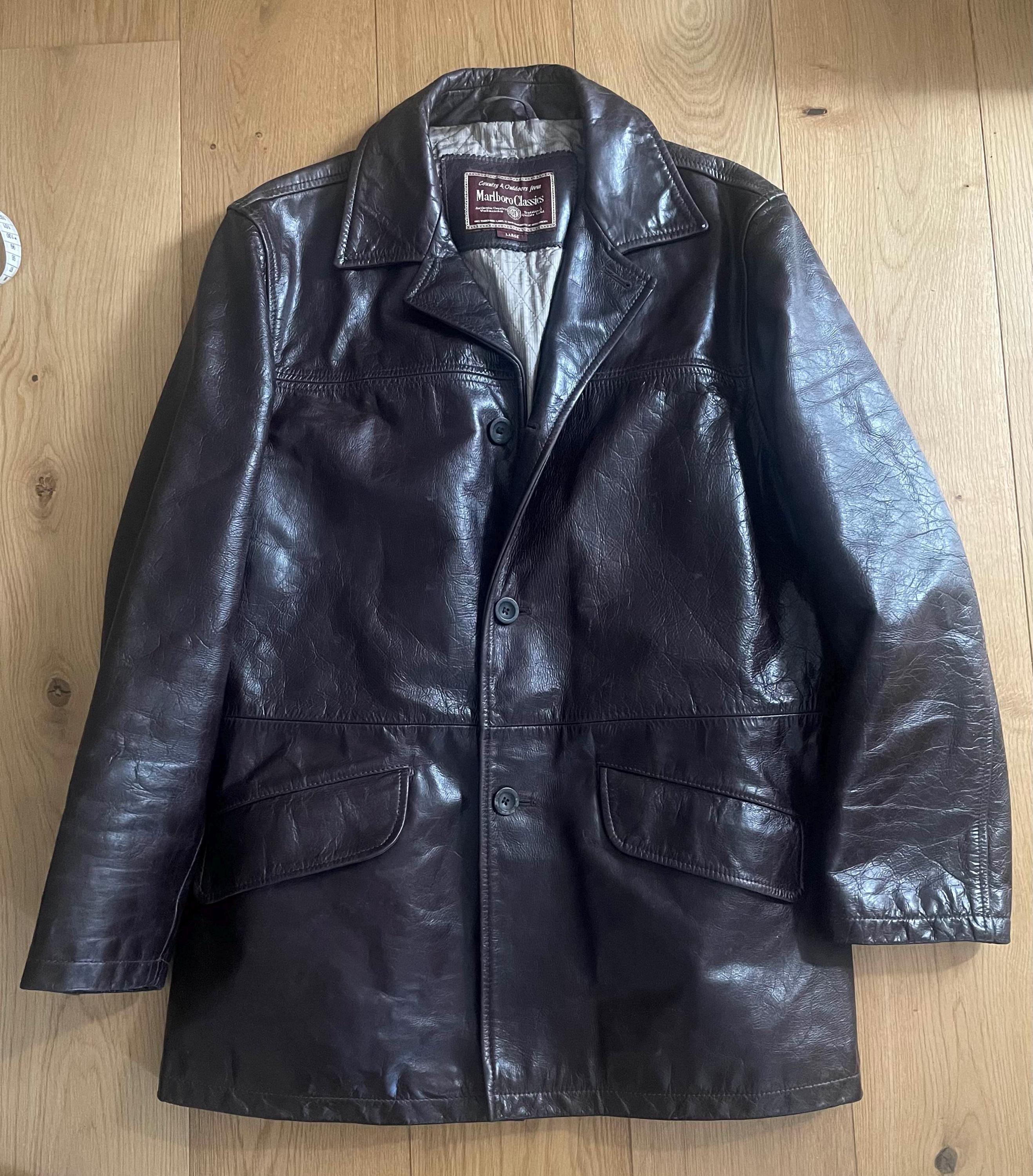 Marlboro classics leather jacket - Etsy 日本