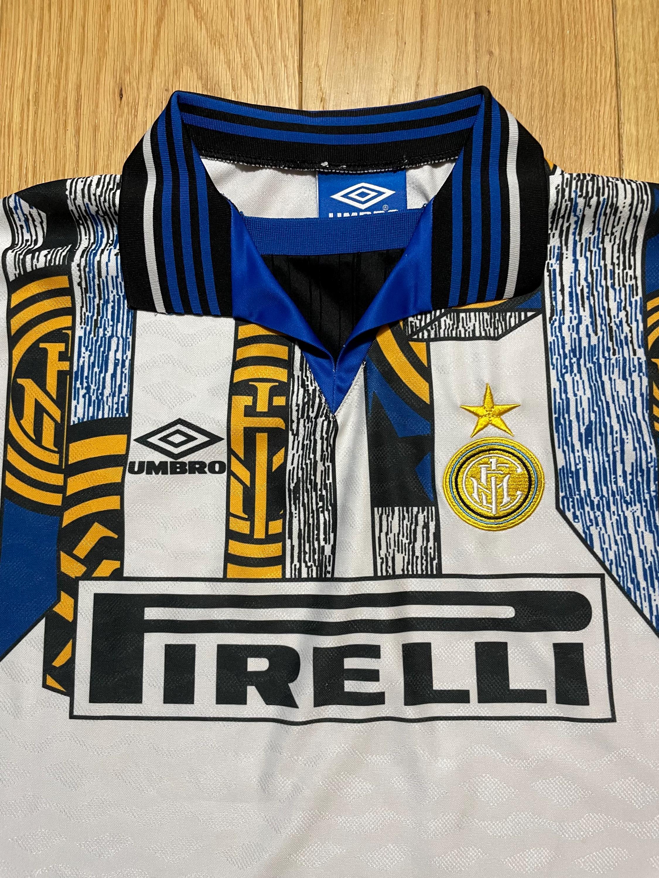 Vintage Inter Milan Umbro 3rd Jersey Pirelli Sponsor Retro