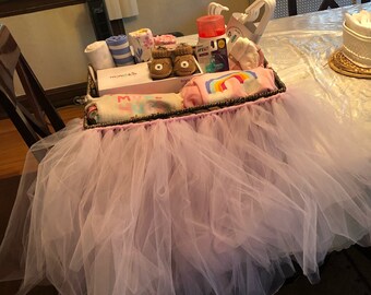 Baby Shower,Welcome baby Gift Basket, New Born photo prop (tutu and more)