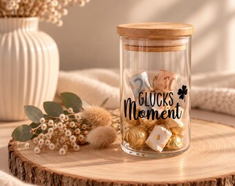 Storage jar, tin, sweets, gift, tin with bamboo lid