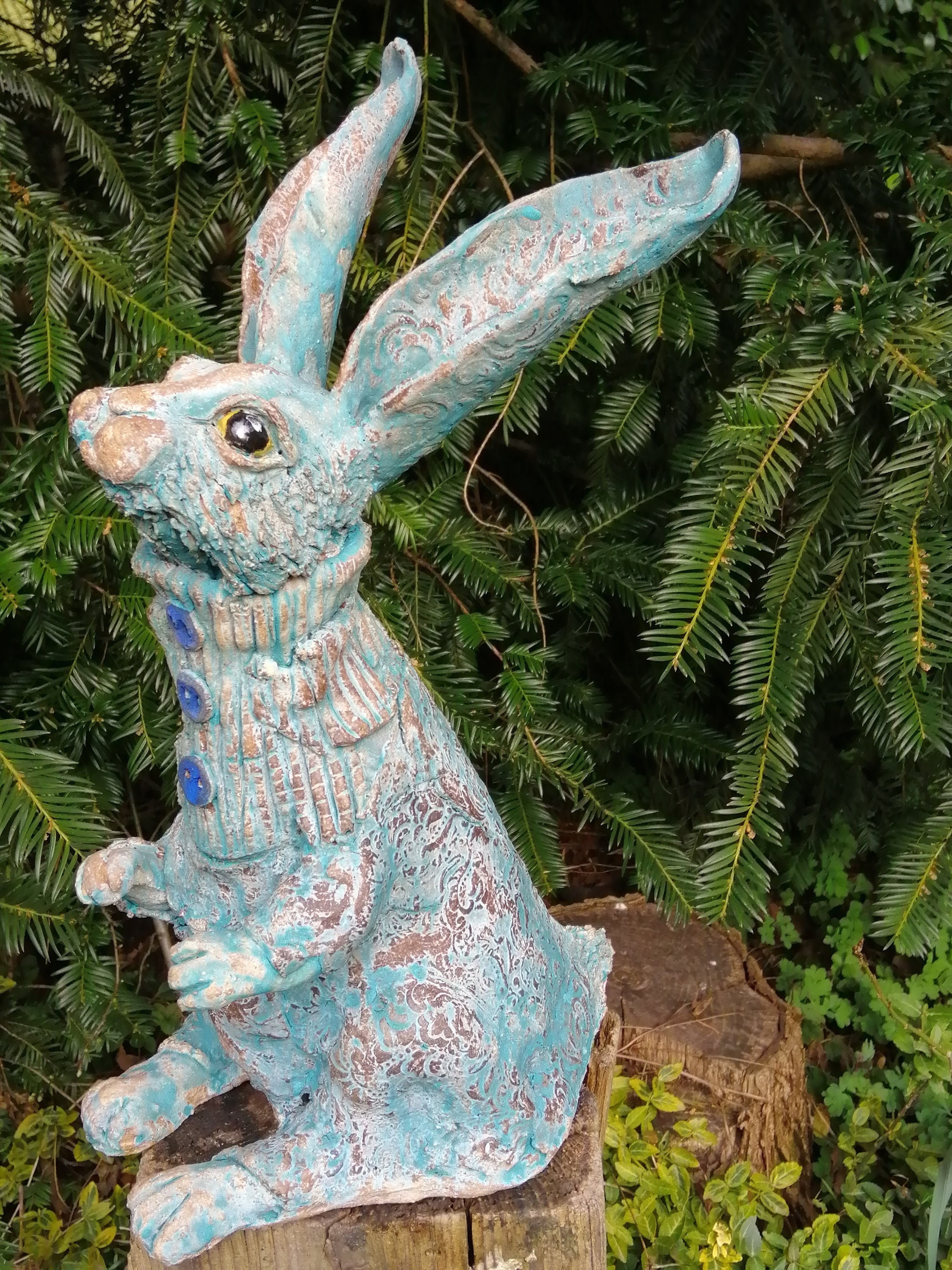 Rabbit Ceramic Sculpture - Etsy