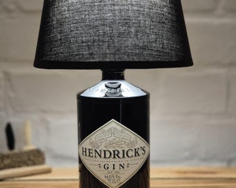Hendricks Gin Lamp, Hendricks Gin Table Lamp, Hendricks Gin Gift, Hendricks Gin Present, Hendricks Gin Upcycling, Hendricks Bottle Lamp