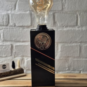 Jägermeister can lamp lamp bottle gift upcycling table lamp extraordinary DIY