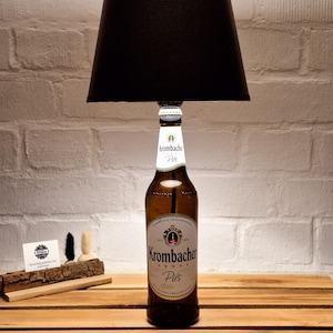 Wish beer lamp beer bottle, beer bottle lamp, table lamp, gift, upcycling, bottle, bottle lamp, unique, gift, beer lamp