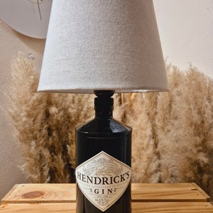 Hendricks Gin Lampe, Hendricks Gin Tischlampe, Hendricks Gin Gift, Hendricks Gin Geschenk, Hendricks Gin Upcycling, Hendricks Flaschenlampe Bild 2