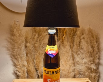 Paulaner Spezi Lampe, Paulaner Spezi Flaschenlampe, Paulaner Spezi Tischlampe, Geschenk, Upcycling, Flasche, Bottlelamp, Unikat, Gift