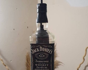 Jack Daniels Hängelampe Deckenlampe Pendelleuchte Whisky Upcycling Flaschenlampe Flasche Geschenk