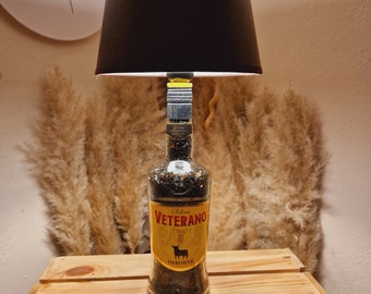 Osborne Veterano Lampe, Osborne Veterano Flaschenlampe, Osborne Veterano Tischlampe, Osborne Veterano Geschenk, Upcycling, Gift, Bottle, DIY