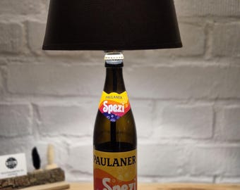 Paulaner Spezi lamp, Paulaner Spezi bottle lamp, Paulaner Spezi table lamp, gift, upcycling, bottle, bottle lamp, unique, gift