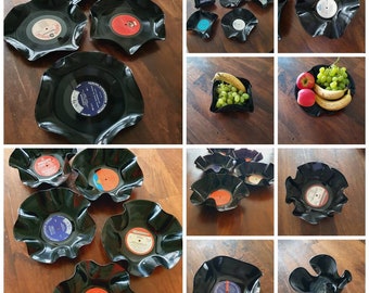 Vinyl Teller, Schallplatten Teller, Vinyl, LPs, Schallplatten Schale, Vinyl Geschenk,  Upcycling Schale, Vinyl Schale, Schallplatte, Gift