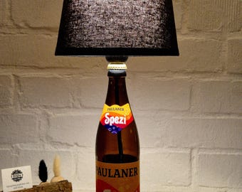 Paulaner Spezi Lampe, Paulaner Spezi Flaschenlampe, Paulaner Spezi Tischlampe, Geschenk, Upcycling, Flasche, Bottlelamp, Unikat, Gift