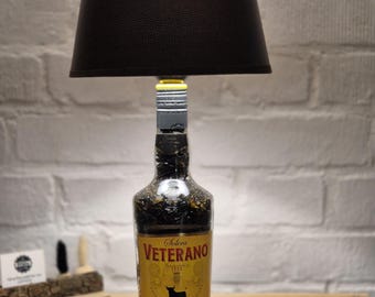 Osborne Veterano Lamp, Osborne Veterano Bottle Lamp, Osborne Veterano Table Lamp, Osborne Veterano Gift, Upcycling, Gift, Bottle, DIY