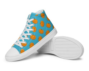 Happy Halloween Haunters - Zapatos altos de lona para hombre