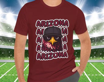 Camiseta de Arizona, camiseta de Cardenal, camiseta gráfica de mascota de fútbol
