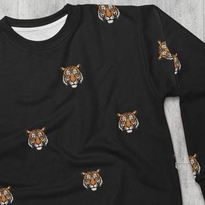 Bengal Tiger Face Sweatshirt: Cincinnati Football Fleece Crewneck