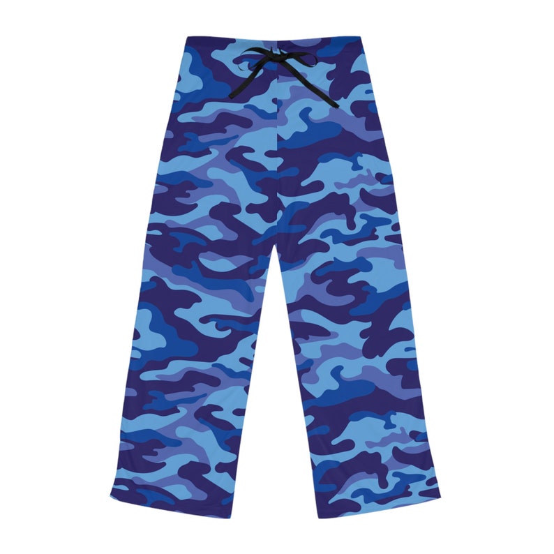 Blue Camo PJ Pants Camouflage PJ Pants Matching Blue Camo Pj's Women's