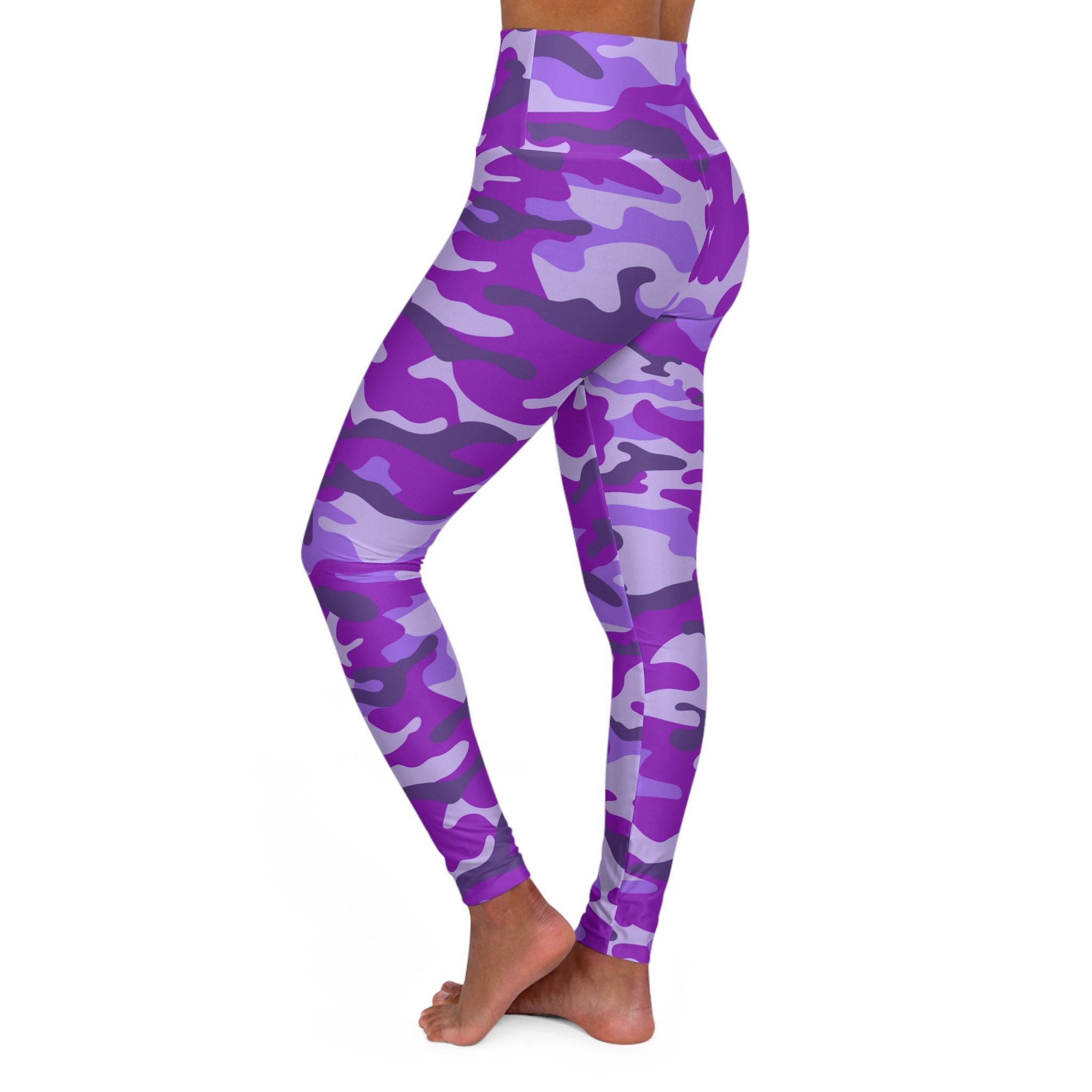 Purple Camo Yoga Pants