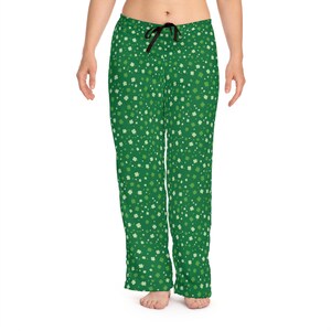 Clover Print Pajama Pants: Women&#39;s St. Patrick&#39;s Day Loungewear