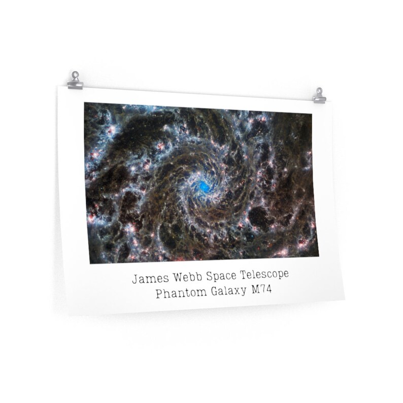NASA JWST James b Space Telescope Phantom Galaxy M74 Etsy
