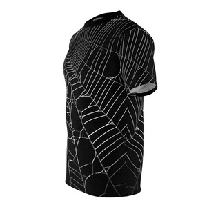 Camiseta gótica de telaraña: Camiseta de Halloween con estampado integral imagen 3