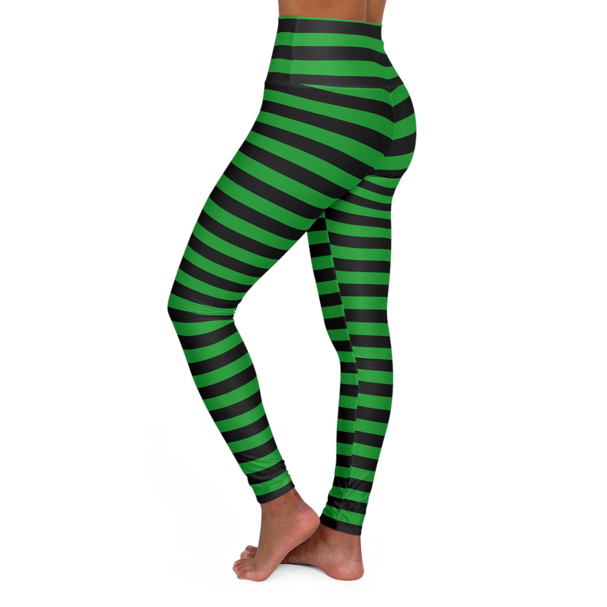 Green Stripe Tights -  Canada