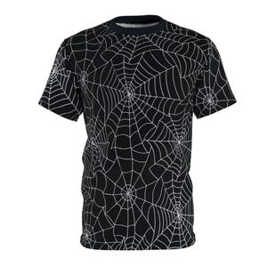 Spiderweb T-Shirt: Gothic Halloween Emo Punk Rocker Style