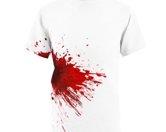 Blood Splatter T-Shirt, Gothic Cosplay Shirt