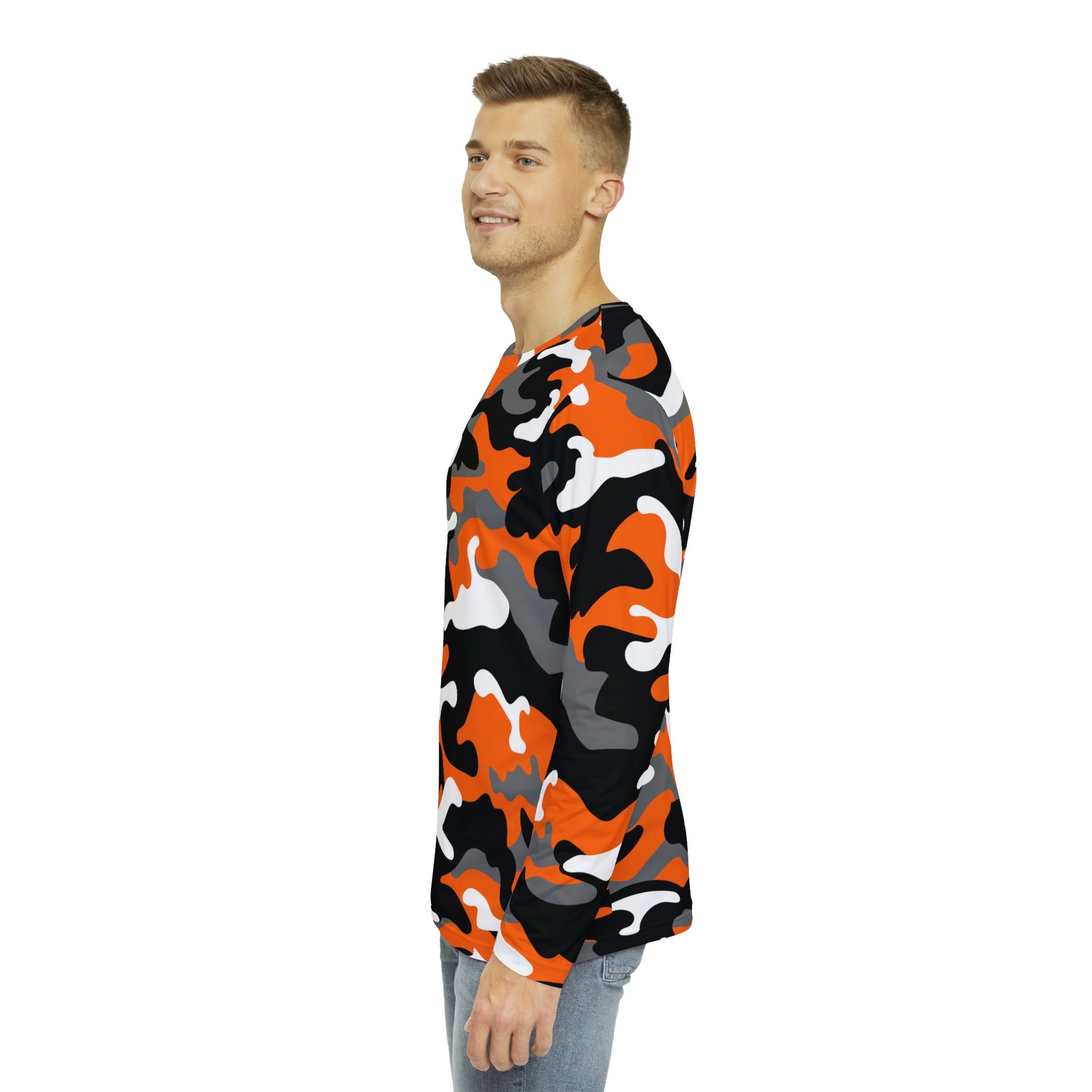 MCM★素敵！Mens Blue/Gray Cotton Orange Camo Lion T-shirt MCM | Shirts | Mcm Mens Bluegray Cotton Orange Nylon Stripe